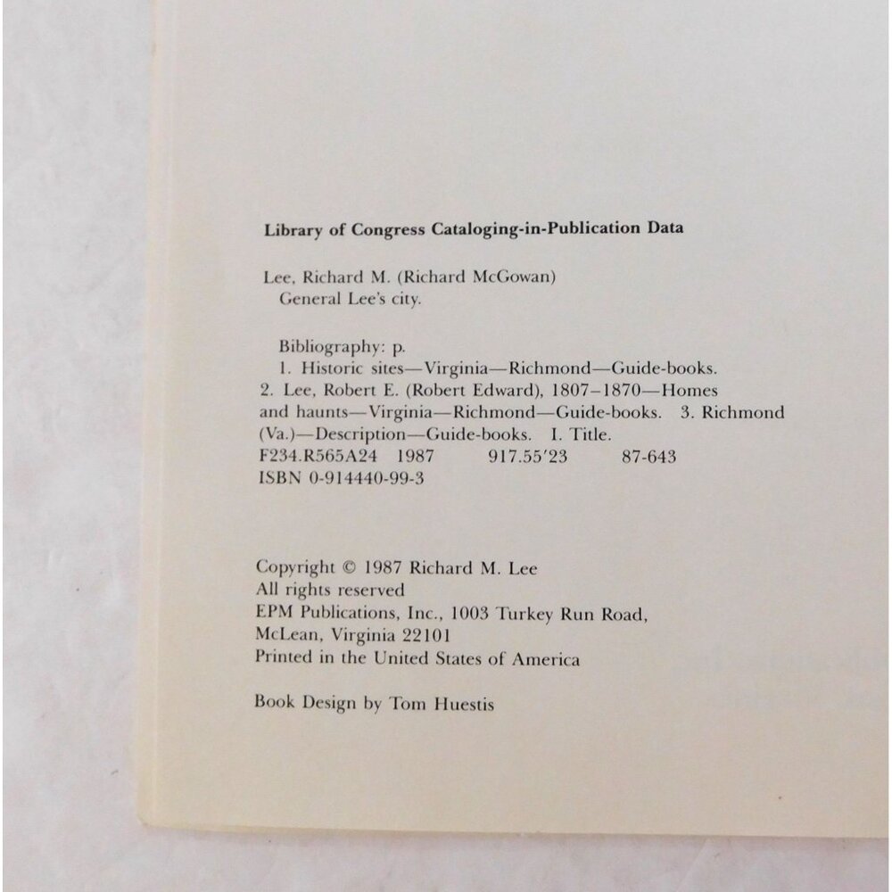 General Lees City An Illustrated Guide Historic Sites by Richard Lee Softcover - Picture 4 of 8